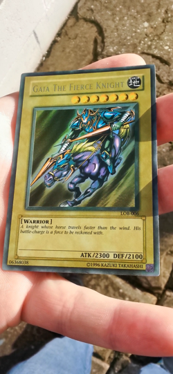 Gaia The Fierce Knight lob-006 *FADED* Unltd Ed (NM) Ultra Rare Yu-Gi-Oh! - Image 2