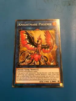 YUGIOH Super Rare Knightmare Phoenix FLOD-EN046 1st Edition - Image 1