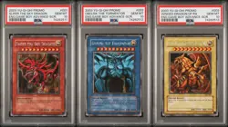 Yu‑Gi‑Oh! GBI-Set PSA10 - Slifer, Obelisk, Ra - Secret Rare (sequential number) - Image 1