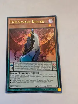 Yugioh D/D Savant Kepler MAMA-EN053 Ultra Rare 1st Edition NM - Image 1