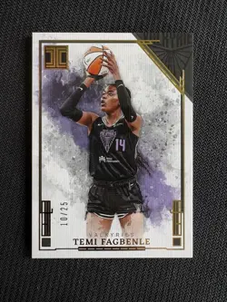Temi Fagbenle 2025 Panini Impeccable WNBA Gold 10/25 Valkyries - Image 1