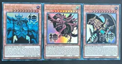 Rarity 5 God Cards Set - Obelisk - Ra - Slifer - Ultra - RA05 - YuGiOh - Mint! - Image 1