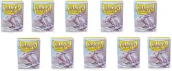 10 Packs Dragon Shield Matte White Standard Size 100 ct Card Sleeves - Image 1