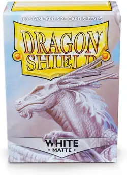 10 Packs Dragon Shield Matte White Standard Size 100 ct Card Sleeves - Image 4