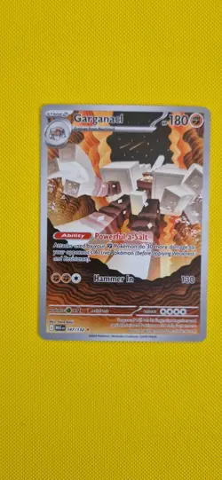 Pokemon TCG Garganacl Illustration Rare 147/132 Mega Evolution Mint Condition - Image 1