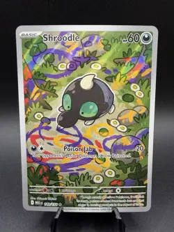 Pokemon TCG Shroodle 149/132 Mega Evolution Illustration Rare Full Art - Image 1