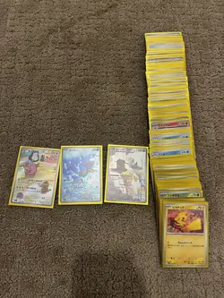 Pokemon - 100 Card Japanese Bulk Lot with 3 Art Rare Cards Golden Sleeves - Image 1