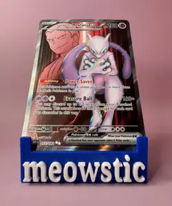 Team Rocket's Mewtwo ex - 213/182 Full Art Destined Rivals - Pokemon Card - NM/M - Image 1