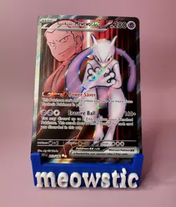 Team Rocket's Mewtwo ex - 213/182 Full Art Destined Rivals - Pokemon Card - NM/M - Image 2