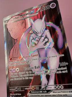 Team Rocket's Mewtwo ex - 213/182 Full Art Destined Rivals - Pokemon Card - NM/M - Image 4