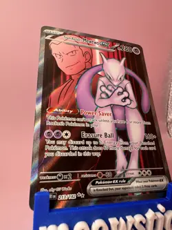 Team Rocket's Mewtwo ex - 213/182 Full Art Destined Rivals - Pokemon Card - NM/M - Image 5
