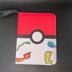 Pokemon card storage book plus Aole disk storage box leather collection card - Image 1