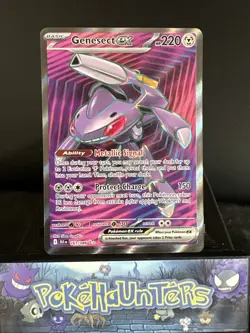Pokemon Card Genesect ex 161/086 Black Bolt Ultra Rare Full Art NM - Image 1