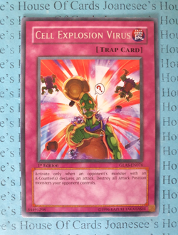 GLAS-EN076 Cell Explosion Virus Rare Yu-Gi-Oh Card 1st Edition - Image 1