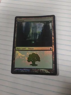 FOIL FOREST #303 BASIC LAND RAVNICA CITY OF GUILDS MAGIC GATHERING MTG NM - Image 1