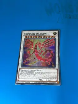 YUGIOH Super Rare Crimson Dragon RA04-EN061 1st Edition - Image 1
