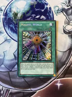 (WNU) Yugioh Malefic World YMP1-EN008 Secret Rare Limited Edition LP - Image 1