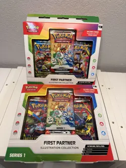 Pokemon TCG First Partner Illustration Collection Series 1 Lot of 2 Sealed - Image 1