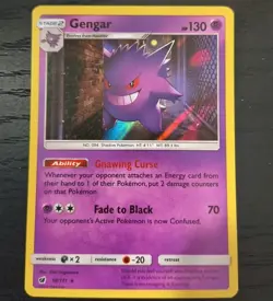 Pokemon Crimson Invasion Gengar Holo Rare Card 38/111 NM - Image 1