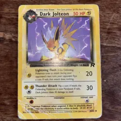 Pokemon TCG Team Rocket Dark Jolteon Card 38/82 HP - Image 1