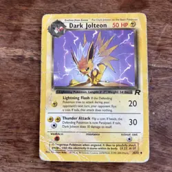 Pokemon TCG Team Rocket Dark Jolteon Card 38/82 HP - Image 2