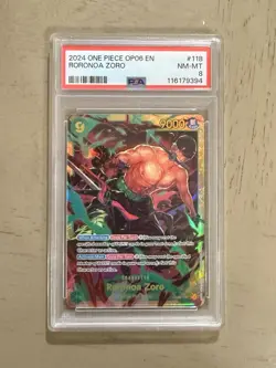 One Piece Card Wings Of Captain Roronoa Zoro OP06-118 SEC - Image 1