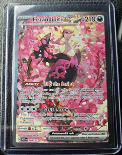 Fezandipiti EX Full Art Holo Basic Pokemon Card 288/217 ASC Set - Image 1