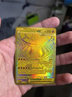 Mega Zygarde EX Full Art Foil Pokemon Card 124/088 Perfect Order Gold Hyper Rare - Image 1