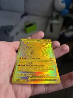 Mega Zygarde EX Full Art Foil Pokemon Card 124/088 Perfect Order Gold Hyper Rare - Image 2