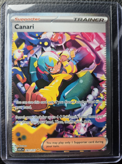 Pokemon Canari Trainer Supporter Rare Full Art Card ASC 291/217 English - Image 1