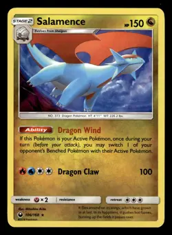 Salamence 106/168 Holo Rare S&M Celestial Storm Pokemon Card - Image 1