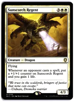 Sunscorch Regent NM BLC Commander: Bloomburrow MTG - Image 1