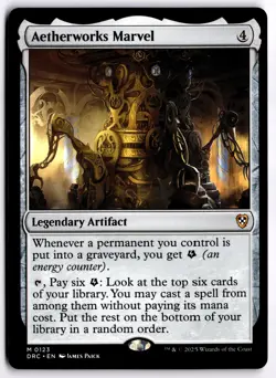 Aetherworks Marvel NM DRC Commander: Aetherdrift MTG - Image 1