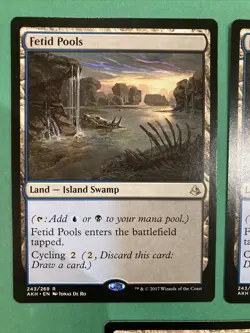 3X MTG Fetid Pools Amonkhet 243/269 Regular Rare Magic The Gathering - Image 2