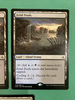 3X MTG Fetid Pools Amonkhet 243/269 Regular Rare Magic The Gathering - Image 3