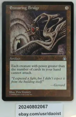 MTG Ensnaring Bridge Tempest Rare Magic The Gathering LP+ - Image 1