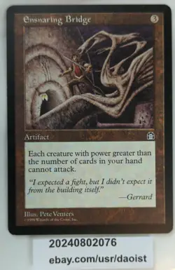 MTG Ensnaring Bridge Tempest Rare Magic The Gathering LP+ - Image 1