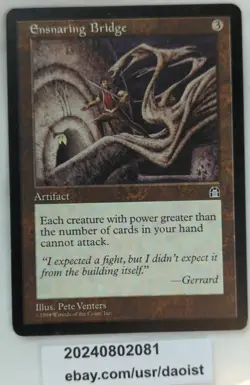 MTG Ensnaring Bridge Tempest Rare Magic The Gathering LP+ - Image 1