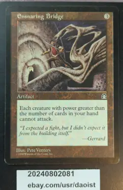 MTG Ensnaring Bridge Tempest Rare Magic The Gathering LP+ - Image 2