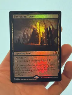 1X FOIL Phyrexian Tower MINT MTG Magic MH3 Modern Horizons 3 Land Staple CEDH - Image 1