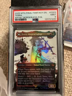 MTG Magic the Gathering PSA9 Terra, Magical Adept FIN 0323 Foil 2025 English - Image 1