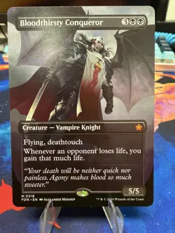 MTG | Bloodthirsty Conqueror | Borderless | Regular | NM | Tarkir : Dragonstorm - Image 1