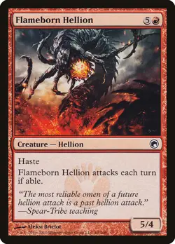 Flameborn Hellion (SOM 89) Near Mint Foil - MTG single - Image 1