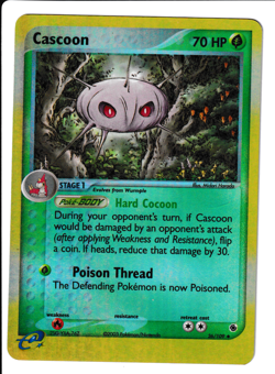 NM Cascoon - 26/109 - Uncommon - reverse Holo EX Ruby and Sapphire Pokemon 2003 - Image 1