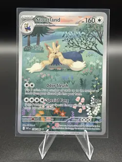 Pokemon TCG Stoutland 156/086 Full Art White Flare - Image 1