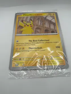 Pokemon TCG Pikachu At The Museum Promo Card English Sealed New - Image 1
