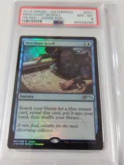 MTG Magic the Gathering PSA8 Merchant Scroll J18 001/008 Promo Foil Japanese - Image 2
