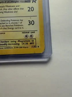 Dark Magneton 11/82 Holo Team Rocket Pokemon Card Vintage WOTC MP - Image 5