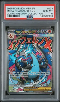 2025 Pokemon TCG Mega Charizard X PSA 10 Mega Evolution UPC Promo Holo - Image 1