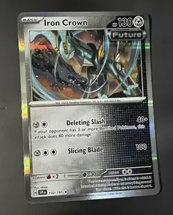 Pokemon TCG - Iron Crown 132/191 Sv08: Surging Sparks Holo - Black Star Promo - Image 1